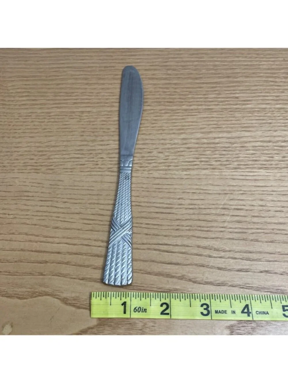 Farberware FRW56 Pattern 4 Dinner Butter Knives Stainless Flatware Glossy Rope X